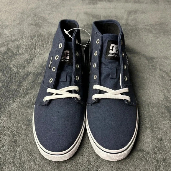 COPY - DC Bristol Mid Canvas Women's Casual Skate Shoe Blue Size 10 New - Picture 3 of 17